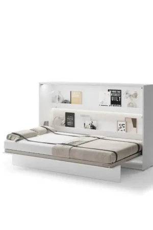 Horizontale opklapbed 120x200 wit hoogglans BED CONCEPT BC05P Betaalbaar
