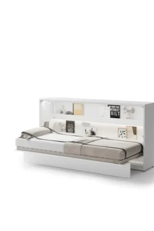 Horizontale opklapbed 90x200 wit hoogglans BED CONCEPT BC06P Nu Kopen