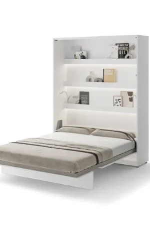 Beperkte Voorraad Verticale opklapbed 160x200 wit hoogglans BED CONCEPT BC12P