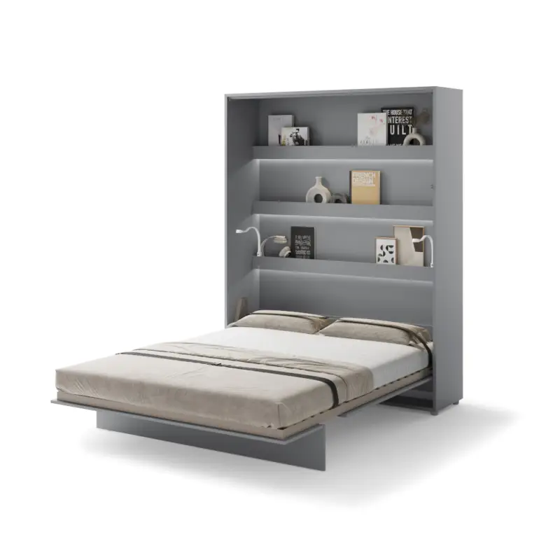 Uitverkoop Verticale opklapbed 160x200 grijs BED CONCEPT BC12