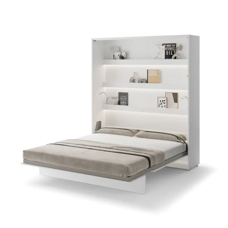 Superprijs Verticale opklapbed 180x200 wit hoogglans BED CONCEPT BC13P