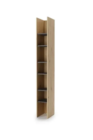 Boekenkast 27x218 artisan eiken/zwart BED CONCEPT BC24 Koop Online