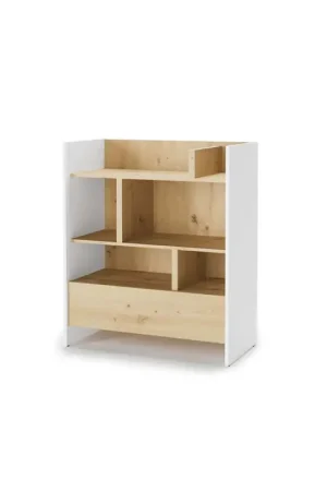 Boekenkast 92x108 wit/artisan eiken BED CONCEPT BC25 Weekendaanbieding