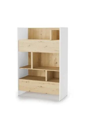 Aanbieding Boekenkast 92x138 wit/artisan eiken BED CONCEPT BC26