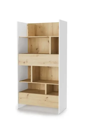 Voordeelprijs Boekenkast 92x178 wit/artisan eiken BED CONCEPT BC28