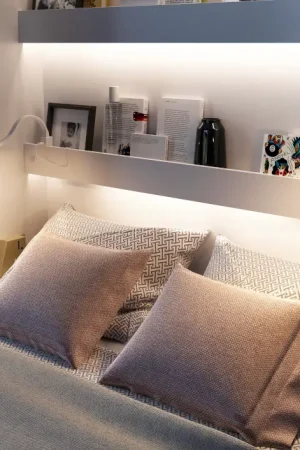 Witte LED-verlichting voor de planken van opklapbed BC04 en BC14 Betrouwbaar