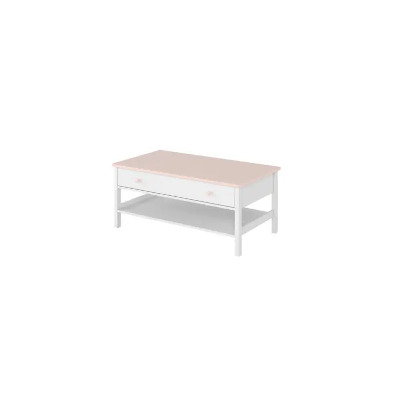 Tafel met 1 lade wit/roze LUNA LN15 Veilige Betaling