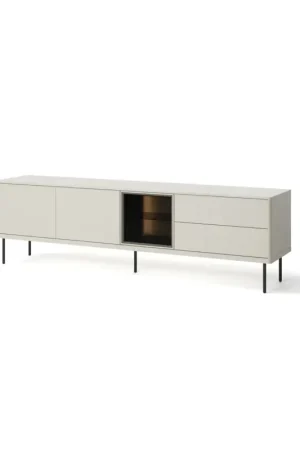 Favoriet RTV-dressoir 2D2S1W met verlichting kasjmier/donker eiken EPIRO EP07