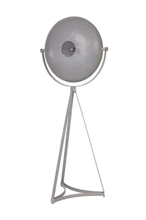 Rechtstreeks Van De Fabrikant Woood Blown Vloerlamp Metaal Grijs