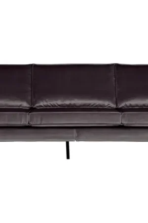 Rodeo 3 zits velvet antraciet Veilige Betaling