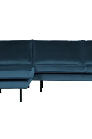 Rodeo Chaise Longue Links Velvet Blue Meest Verkocht