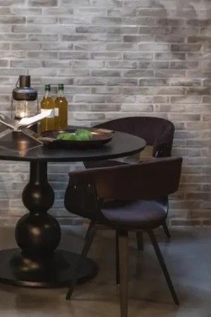 Woood Eettafel Blanco Zwart Actieprijs
