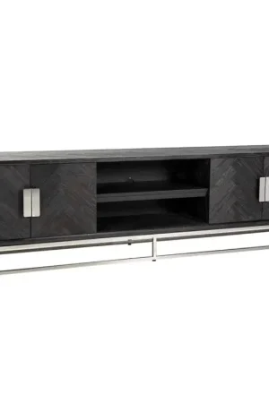 Richmond TV-meubel Blackbone Zilver 4-Deuren 220cm Betrouwbaar