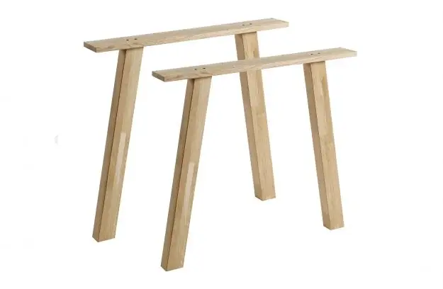 Speciale Aanbieding Woood Tablo A-Poot Eiken Set van 2