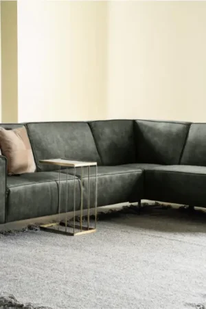 Bank Michelle 3-zits Zithoek + Ottomane Rechts Adore Hunter Meest Verkocht