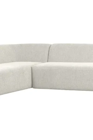 BePureHome Hoekbank Sloping Links Pearl Melange Seizoensaanbieding