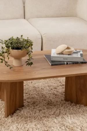 Laatste Kans Salontafel Oval Lute MDF Naturel 120cm
