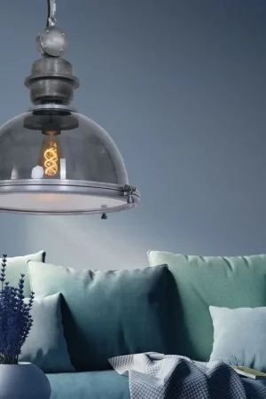 Steinhauer Bikkel Hanglamp Grijs Ø40cm Snelle Levering