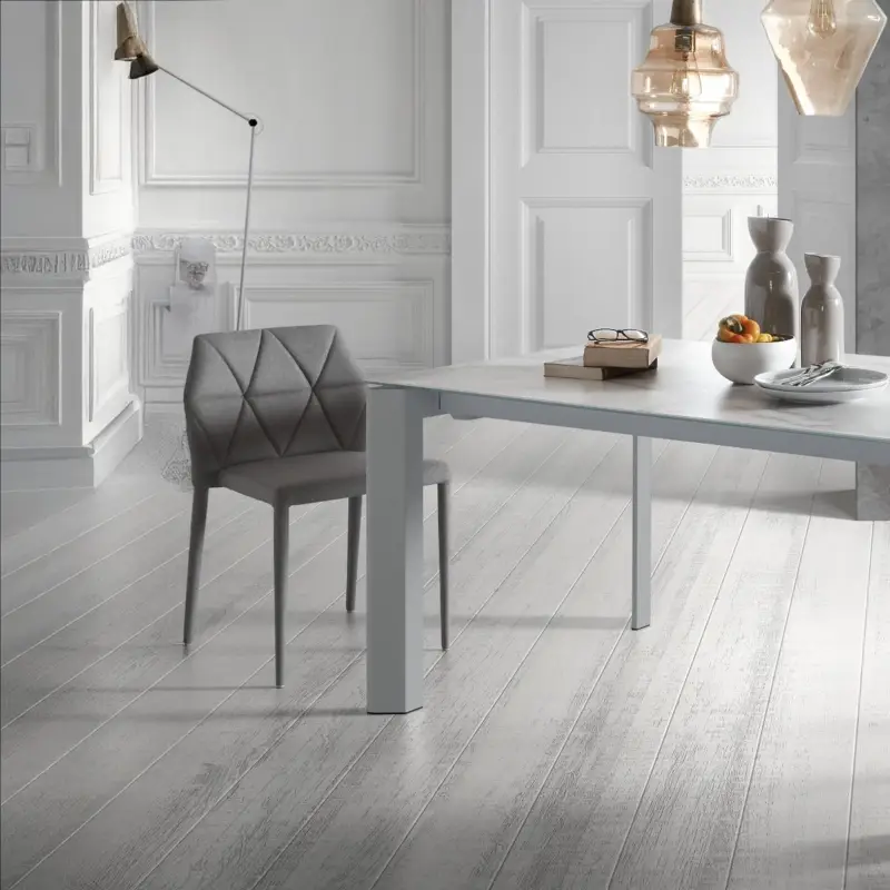 Kave Home Uitschuifbare Tafel Axis Porselein Wit 140 (200)cm Lage Prijs