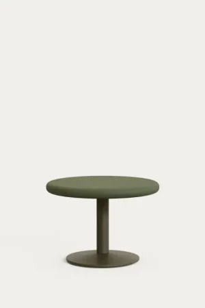 Favoriet Kave Home Ronde Buitentafel Esilda Groen Cement Ø70cm Met Onderstel Ø42x45cm