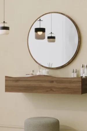 Wandspiegel + Wandschap Princesse Walnoot Must-Have