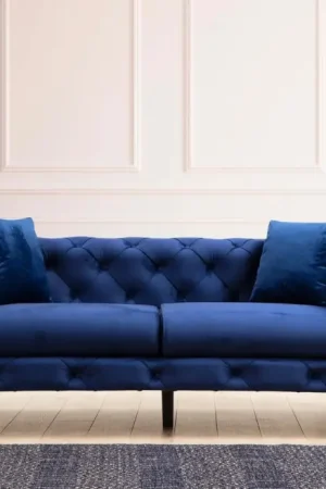 Bank Como 2-Zits Blauw Weekendaanbieding