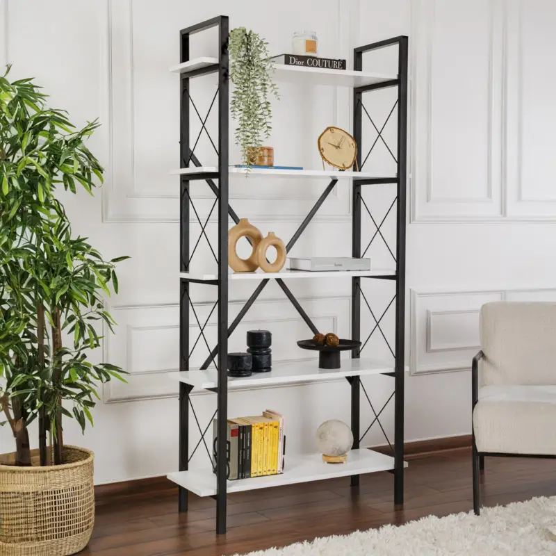 Beperkt Aanbod Wandkast Elysian Wit/Zwart 180cm