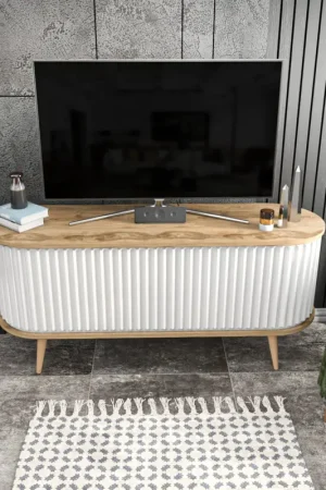 Laatste Versie Tv-meubel Stor Wit/Naturel 140cm