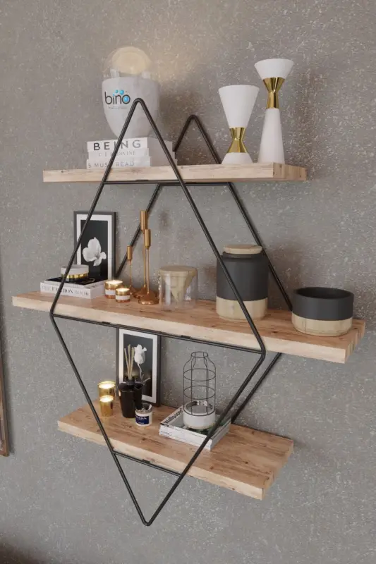 Wandschap Prizma Zwart Merkproduct