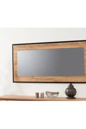 Alleen Vandaag Wandspiegel Quantum Idea Naturel/Zwart 110cm