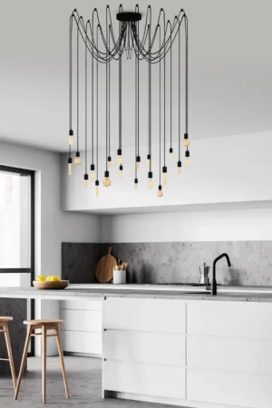Beste Prijs Hanglamp Kabluni 20-Lichts Zwart