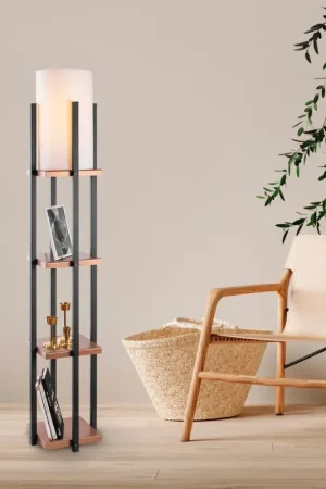 Weekendaanbieding Vloerlamp Dora Zwart/Koper