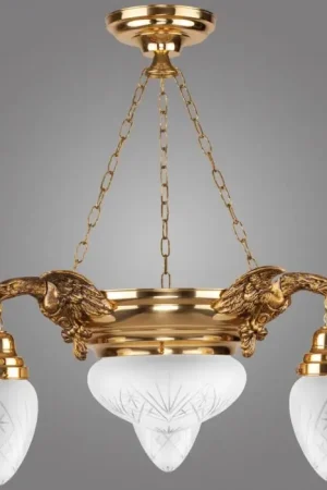 Kemar OW30 - Hanglamp OURO EAGLE 3xE27/60W + 1xE27/100W/230V Uitverkoop