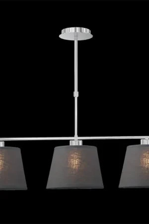LUXERA 18067 - Hanglamp COMBO 3xE27/60W grijs Veilige Betaling