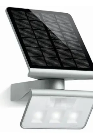 Laatste Kans STEINEL 671013 - Solar LED-Schijnwerper XSolar L-S 1,2W/LED zilver IP44 2500 mAh