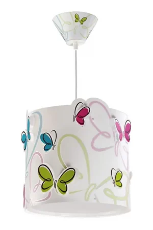 Aanbieding Dalber 62142 - Hanglamp kinderkamer BUTTERFLY 1xE27/60W/230V