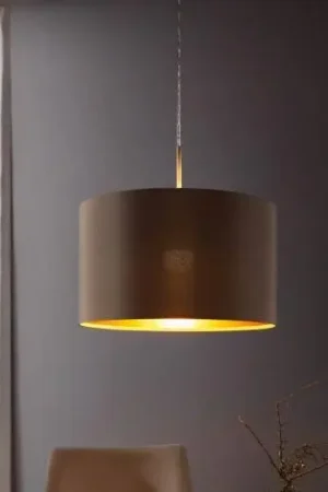 Aanbieding Eglo - Hanglamp aan een koord 1xE27/60W/230V taupe