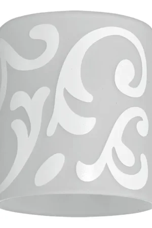 Eglo 90257 - Lampenkap MY CHOICE wit ornament E14 doorsn. 7 cm Populair