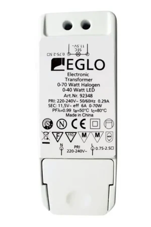 Gereduceerde Prijs Eglo - Transformator EINBAUSPOT 70W/230V/11,5V AC