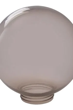 Vervangende kap voor wandlamp, rookglas, voor E27 lampen, diameter 20 cm Favoriet