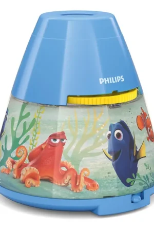 Aanbieding Philips 71769/90/16 - LED Nachtlamp en projector DISNEY DORY LED/0,1W/3xAAA