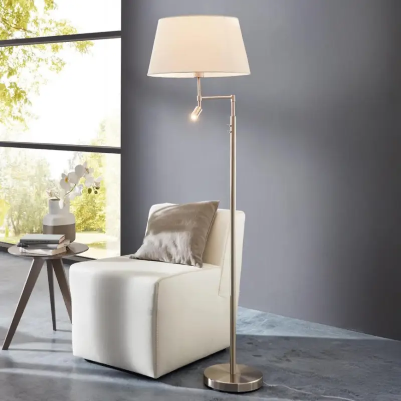 Weekendaanbieding Eglo - Vloerlamp 1xE27/60W + LED/2,1W