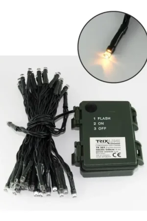 Speciale Aanbieding LED buitenlichtsnoer 50xLED/2 functies 5,4m IP44 warm wit