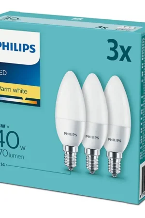 Philips - Set van 3x LED lampen E14 / 5,5W / 230V 2700K Betrouwbaar