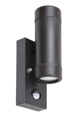 Seizoensaanbieding Rabalux - Buiten wandlamp met sensor 2xGU10/10W/230V IP44 zwart