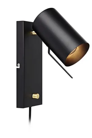 Shop Nu Markslöjd 106587 - Dimbare wandlamp CARRIE 1xGU10/35W/230V zwart