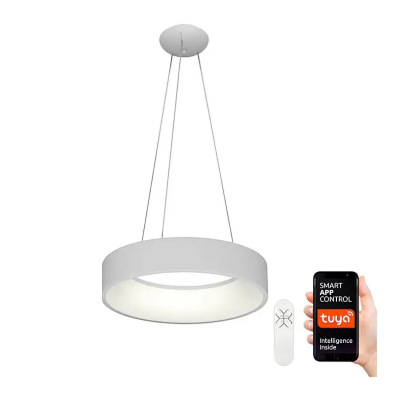 Gereduceerde Prijs Immax NEO 07022L - Dimbare LED hanglamp aan een koord met afstandsbediening AGUJERO LED/39W/230V Tuya
