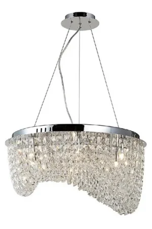 Azzardo AZ1284 - Kristallen kroonluchter aan koord CARMEN 6xG9/40W/230V Koop Online