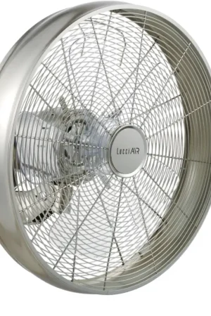 Beperkt Aanbod Lucci air 213126 - Wandventilator BREEZE 55W/230V mat chroom + afstandsbediening