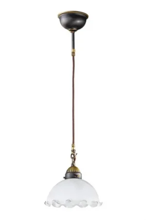 Betrouwbaar Kolarz 731.30.73 - Pendellamp met kabel NONNA 1xE27/75W/230V wit